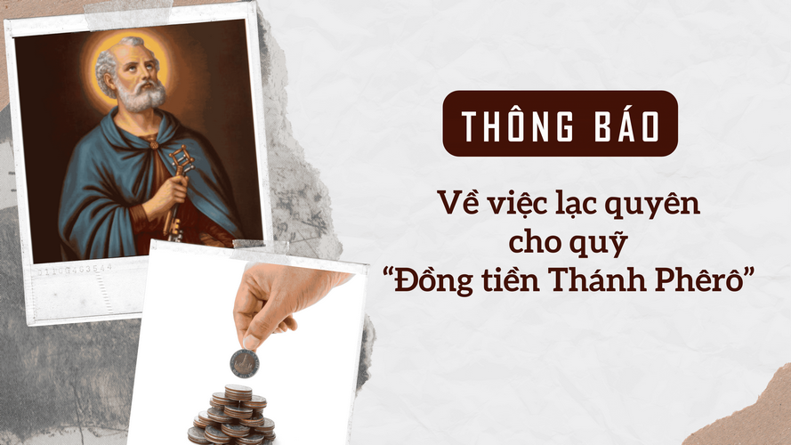 Lạc quyên cho Quỹ "Đồng tiền Thánh Phêrô"