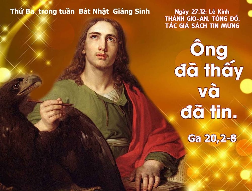 Thứ Sáu – Ngày thứ ba trong tuần Bát Nhật Giáng Sinh – Thánh Gio-an tông đồ, thánh sử