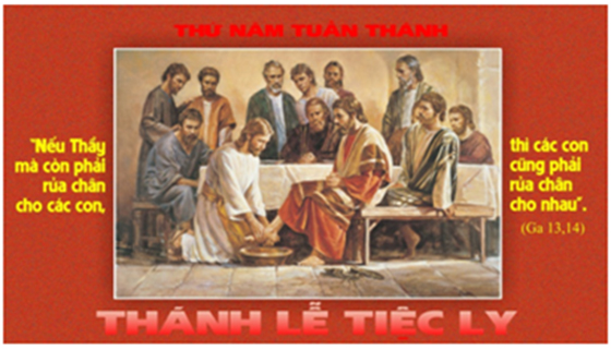 Thứ Năm tuần thánh. Thánh lễ Tiệc Ly