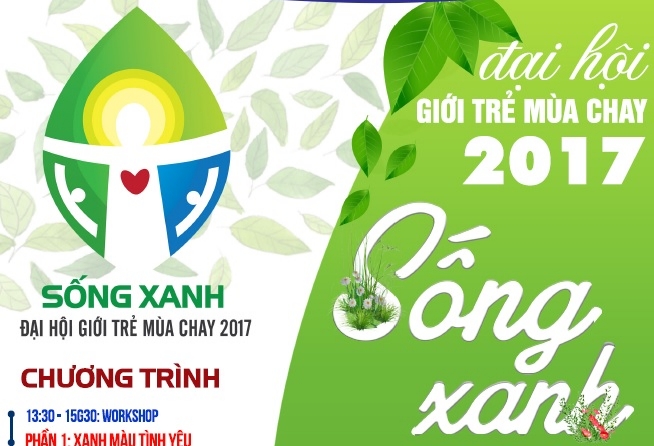 Thông báo: Đại Hội Giới Trẻ Mùa Chay 2017 "Sống Xanh"