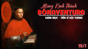 Thứ Năm Thánh Bônaventura, giám mục, tiến sĩ Hội Thánh. Lễ nhớ. – Ách của Ta êm ái.