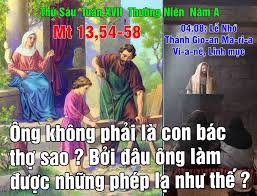 Thứ Sáu Tuần XVII Mùa Thường Niên Năm A